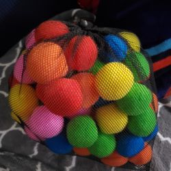 Bag Of 30+ Felt Splashballs, New.