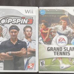 Topspin 3 And Gland Slam Tennis Wii Games