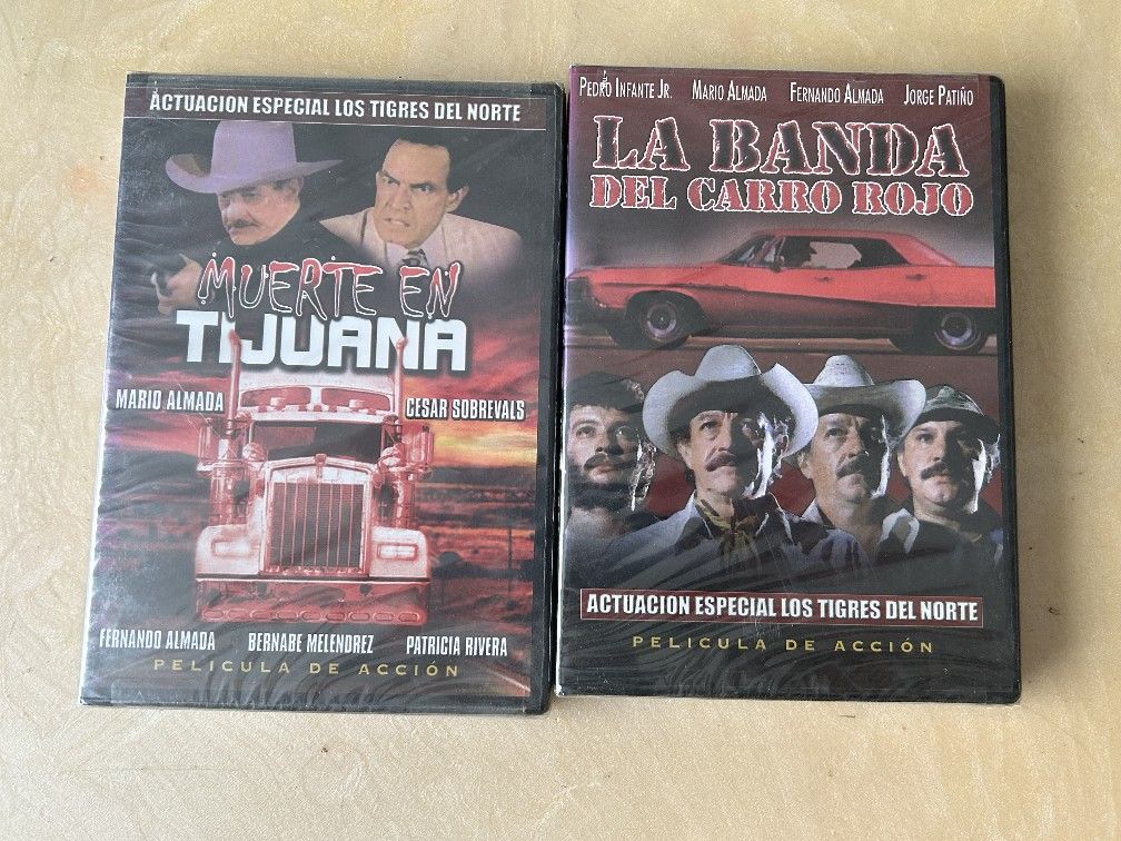 2 Rare Spanish DVD Mario Almada Featuring Los Tigres Del Norte 