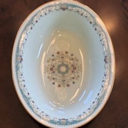 Vintage Noritake CANTATA Light Aqua Serving Vegetable Bowl