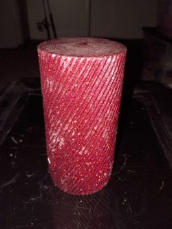 Red Piller Glitter Candle