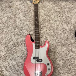 Pink Electric Guitar With BA-30 Amplifier 