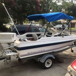 1985 bay liner Capri pink slip in hand