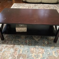 Brown Wood Coffee Table