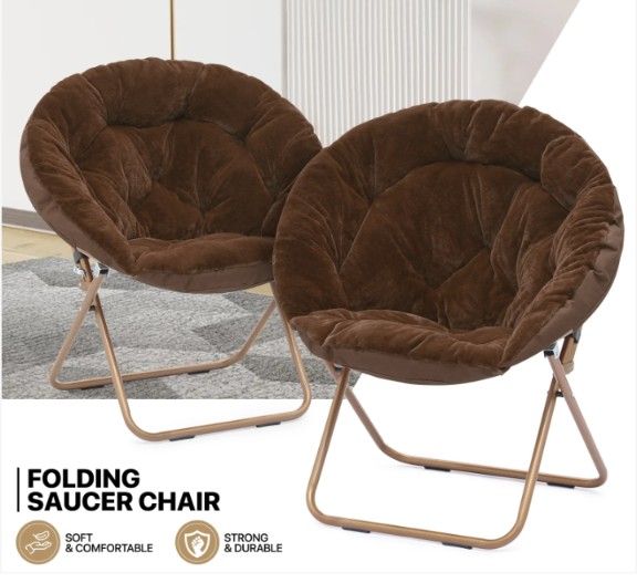 FOLDING SAUCER CHAIR 💥ON SALE 💥 FOR 👉$29👈SE HABLA ESPANOL 