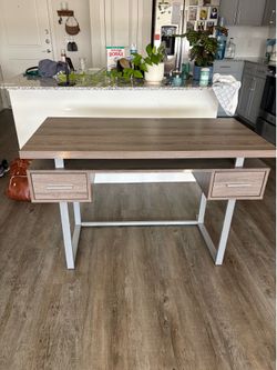 Grey desk
