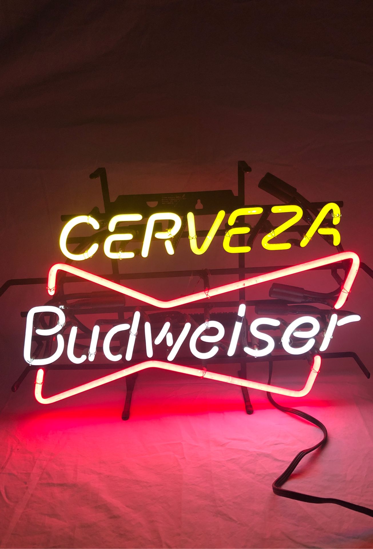 Cerveza Budweiser neon light man cave decorative light