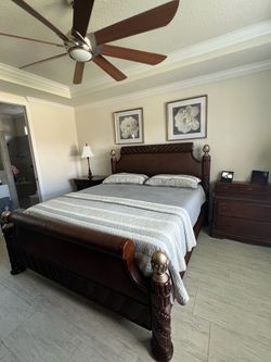 Beautiful bedroom set brown