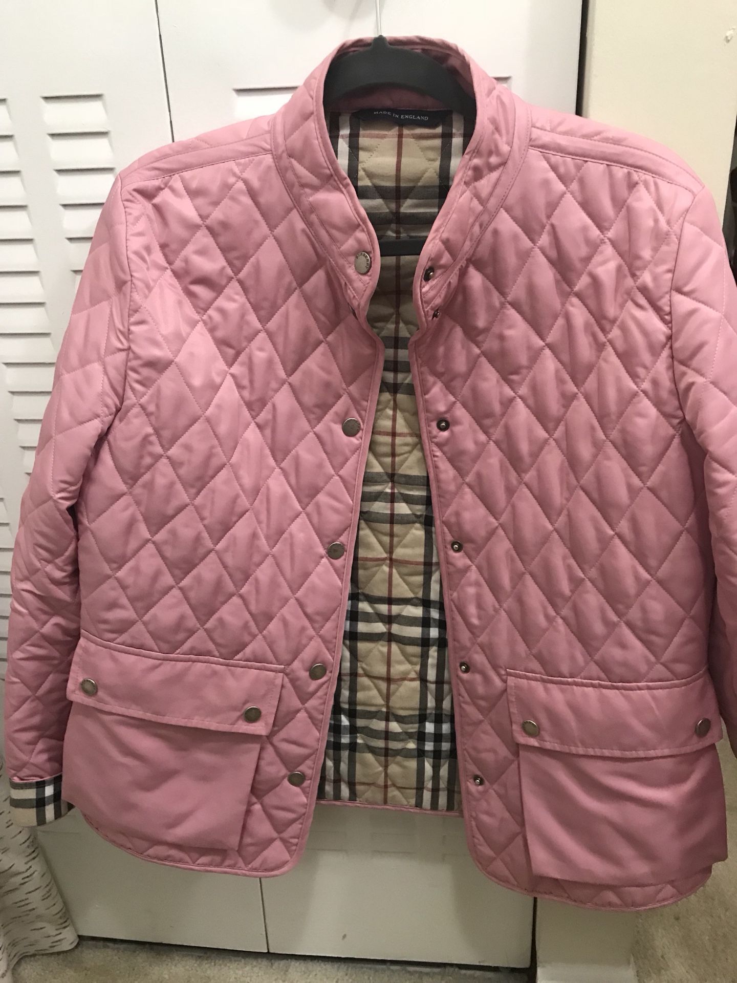 Authentic Light Pink Burberry Jacket size S/M