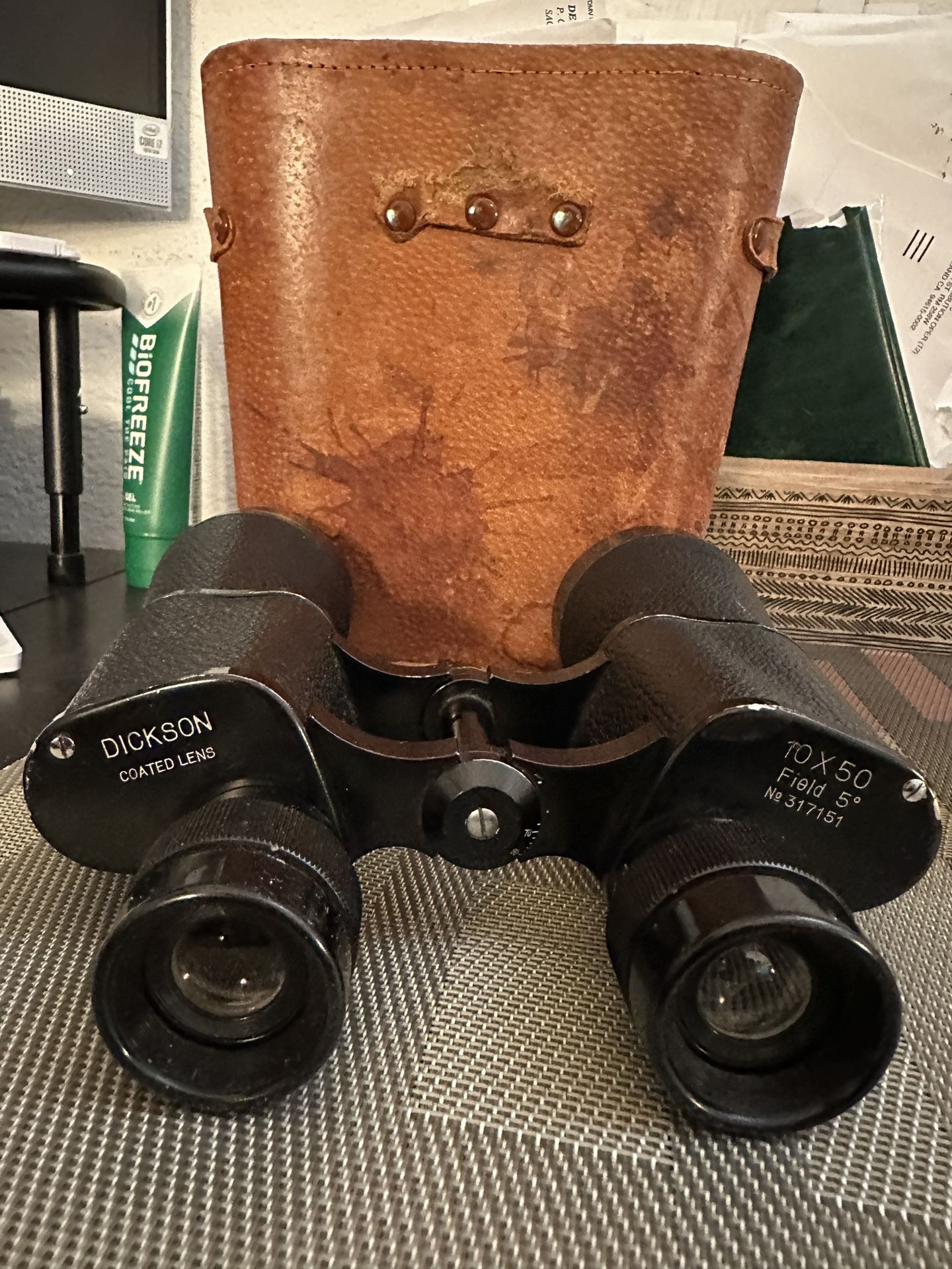 Binoculars And Case