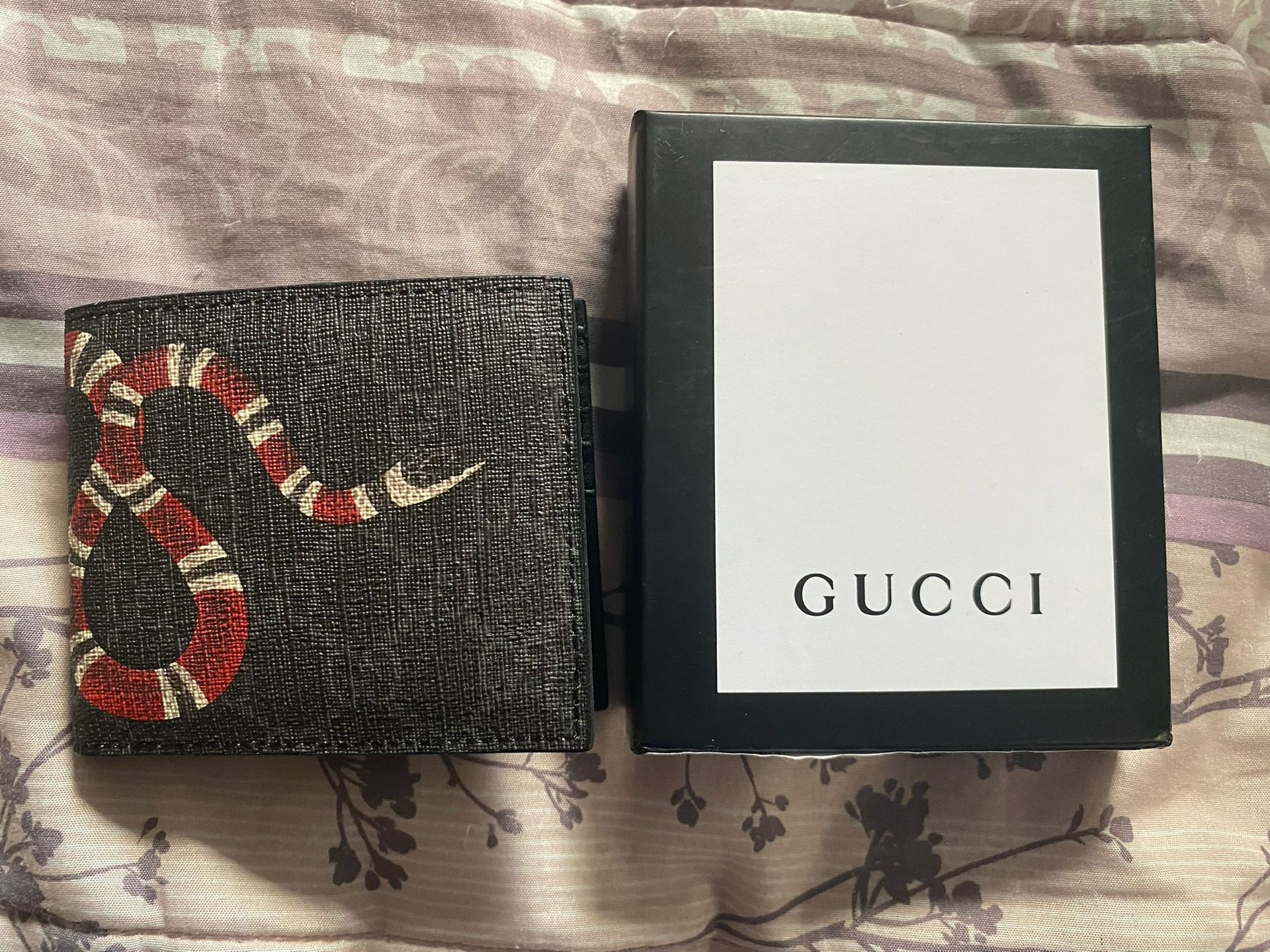 Gucci Kingsnake Leather Wallet