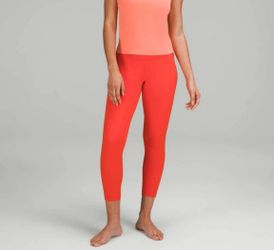 Lululemon Align High-Rise Pant 28" Pockets Solar Orange women’s size 0