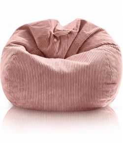 Pink Corduroy Bean Bag Chair