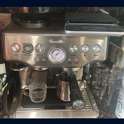 Breville stainless steel barista espresso machine