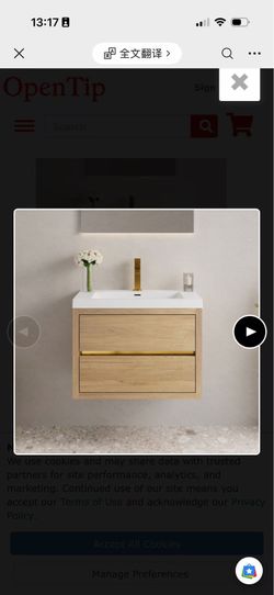 30" Wall-Mounted Bathroom Vanity with Sink, Floating Bathroom Storage Cabinet with Stone Resin Countertop and Soft Close Drawers, Natural Oak 24V15-30