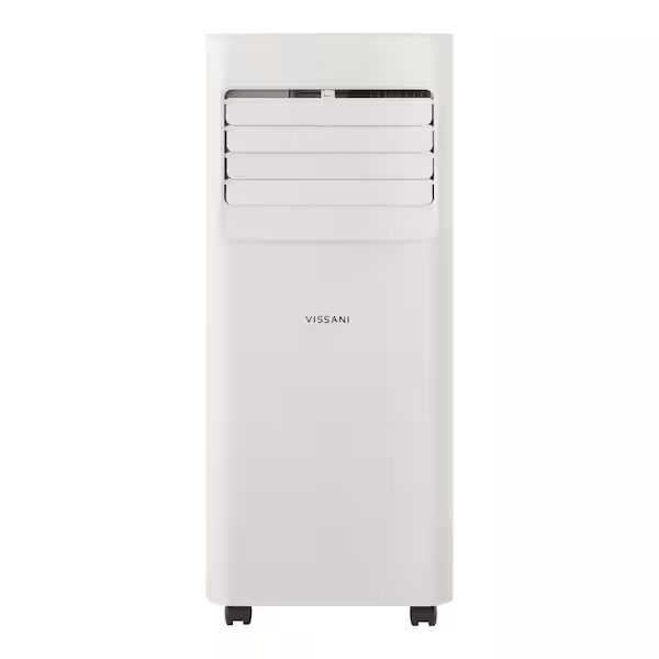 Vissani 5,000 BTU 115-Volt 3-in-1 Portable Air Conditioner Unit Cools up to 150 sq. ft. with Dehumidifier and Remote in White