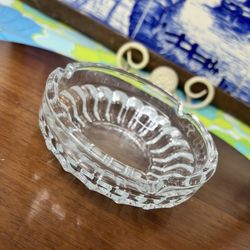 Vintage Clear Ashtray 