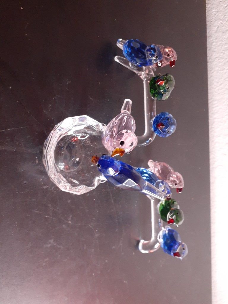 EXQUISITE Swarovski Like Lot of Bird Figurines.