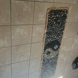 Vintage Hand Made Table Runner .mostly Blues   L—58” X W—1’5”