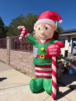 Large 9 Ft. Inflatable Elf