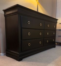 Black Dresser and 2 Night Stands