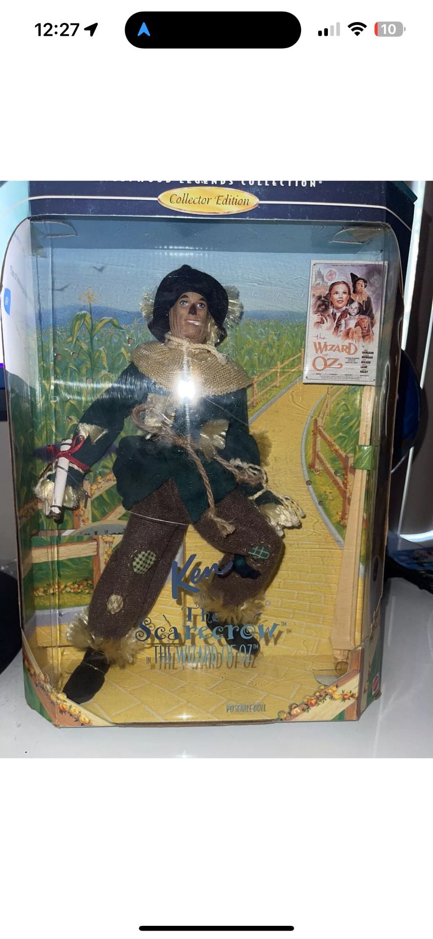1996 Ken as THE SCARECROW Wizard Of Oz Barbie Hollywood Legends Collection NRFB