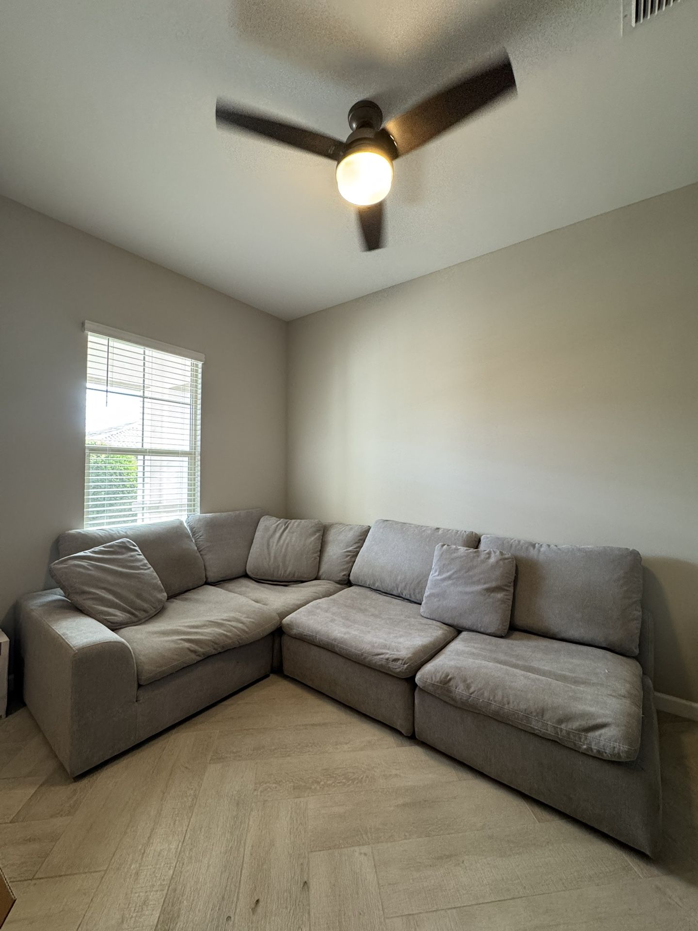 Modular Grey Sectional Sofa 