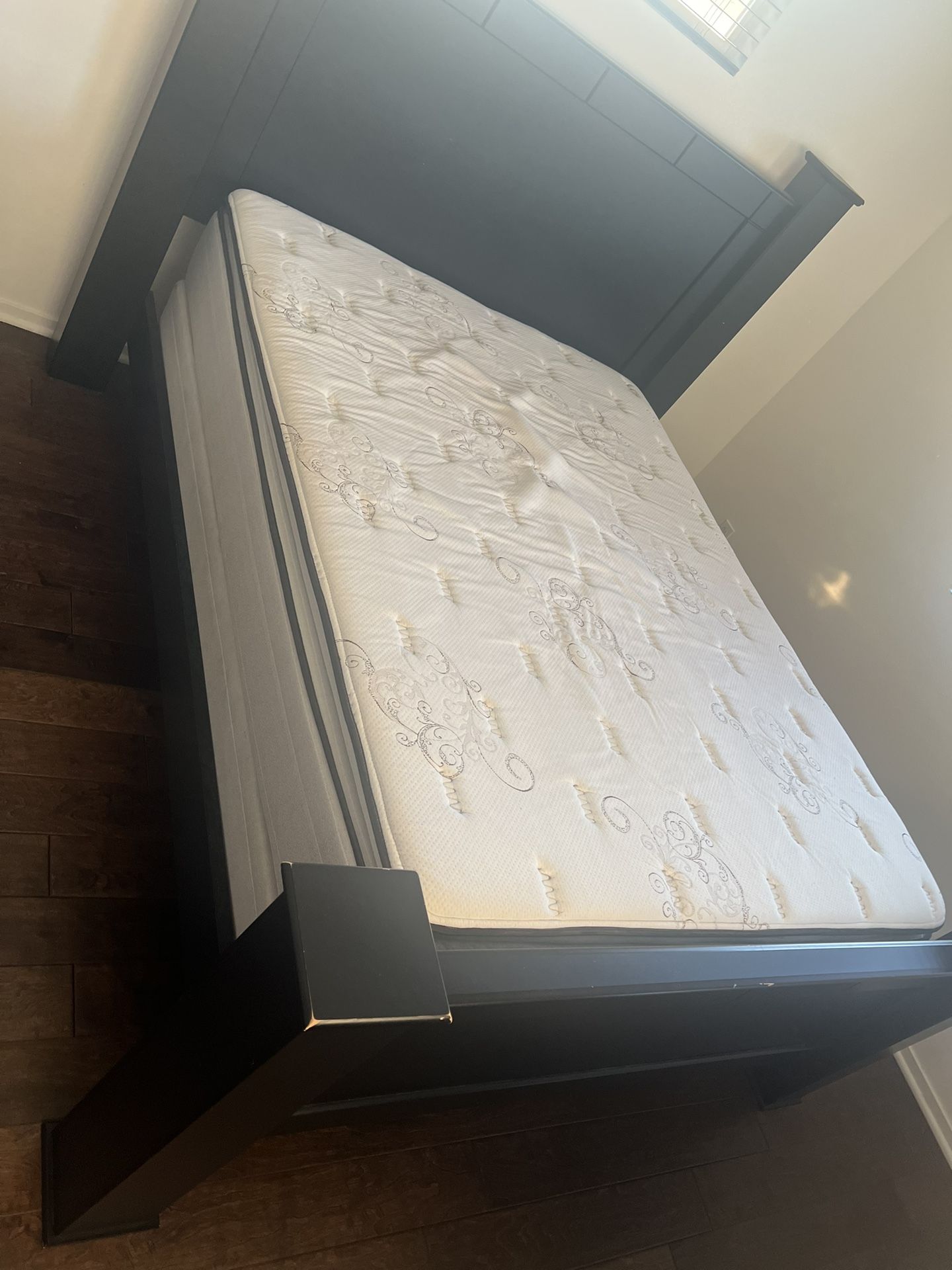 Bed Frame, Mattress And Box Frame