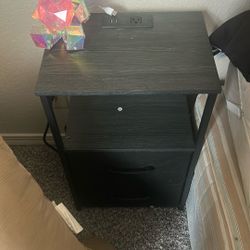2 End Tables With USB And Plug Connection
