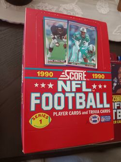 Vintage 1990 Score NFL box * Unopened Packs