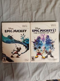 Epic Mickey 1 and 2 - Wii Versions