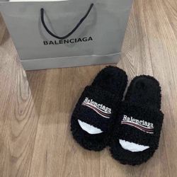Balenciaga Furry Slides