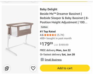 Baby delight bedside bassinet