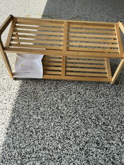 Shoe Rack- Brand new! Bamboo Wood