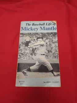 Vintage Old 1969 The Baseball Life Mickey Mantle PB Book