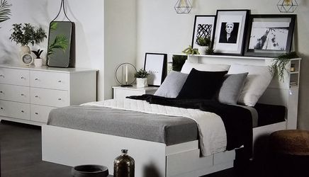 Queen Bookcase Headboard 