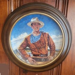 Collectible Plate - Franklin Mint Joh Wayne  Porcelain