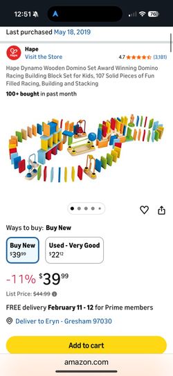 Hape Wooden Dominos Set