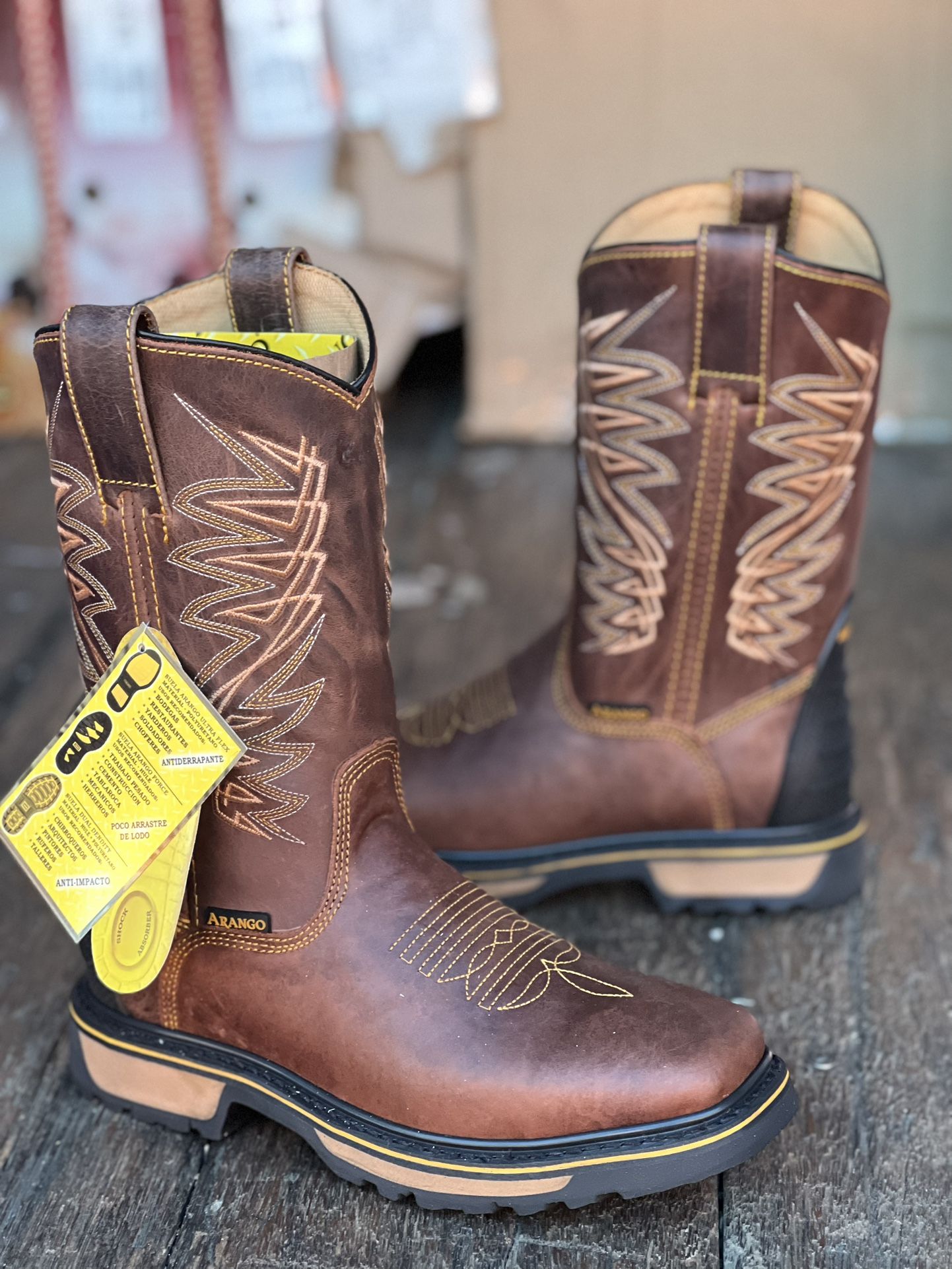 Square Toe Work Boot