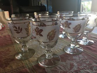 Holiday Gold Rimmed Glasses