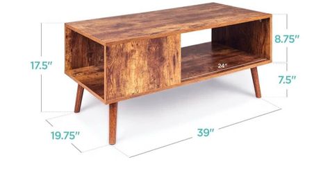 Modern wood coffee table
