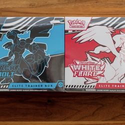 Black Bolt and White Flare Elite Trainer Boxes