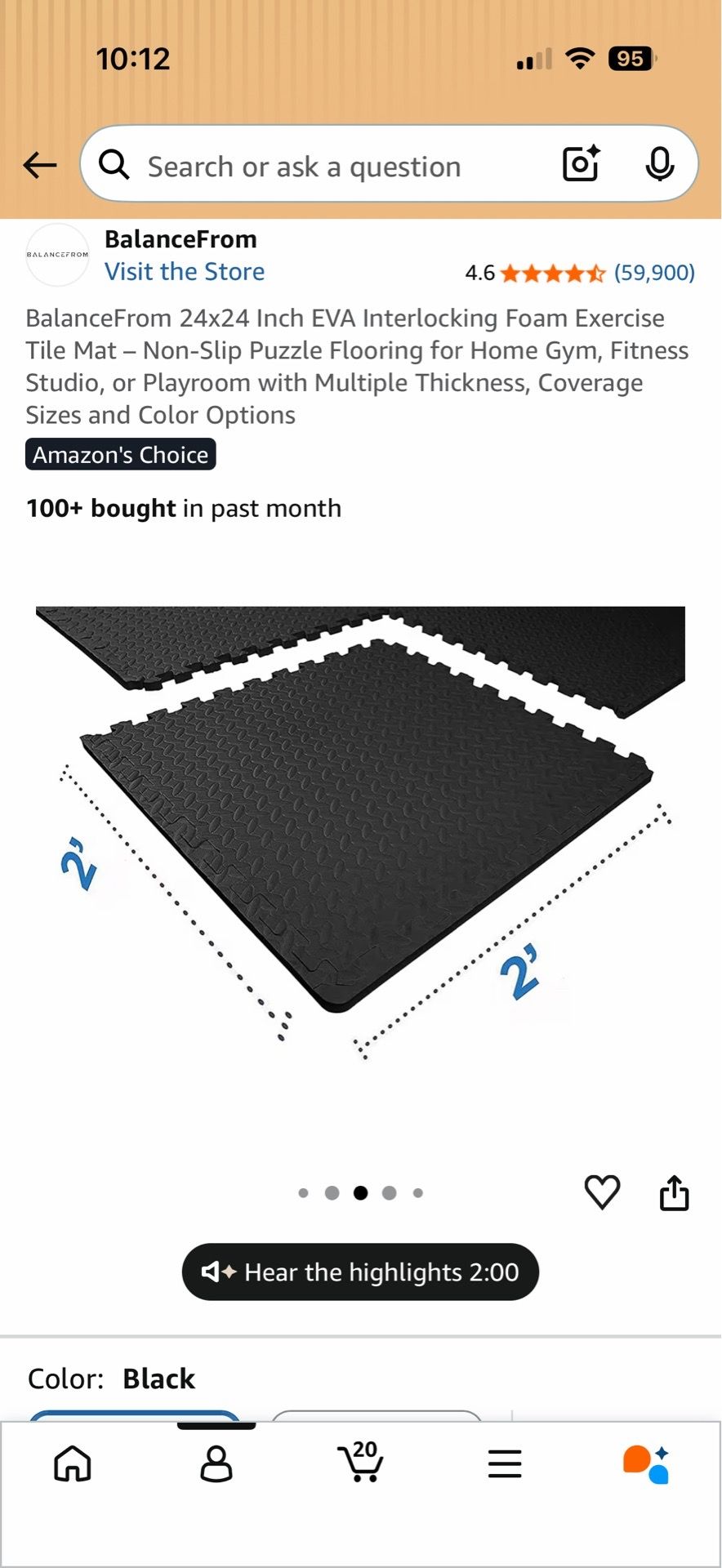 Exercise mats NEW