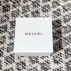 New Mejuri 925 Sterling Silver 18k Gold Vermeil Plated Flat Hoop Earrings 