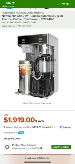 NEWCO Tea & Coffee Brewer Item