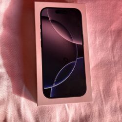 Empty Box iphone 16 Pro