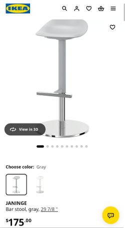 Bar Stools (Pair) - Gray
