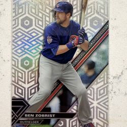 2017 Topps High Tek Baseball Chainlink Hexagon Parallel - Ben Zobrist - Cubs