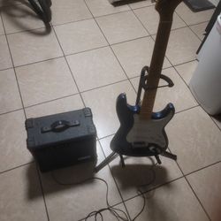 Nomad  6 String Electric Guitar  And Crate Equalizer Amp