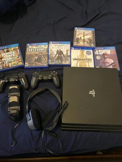Ps4 Pro And 9 Games Plus More